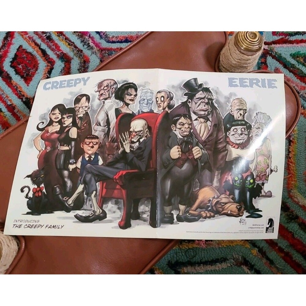 The CREEPY FAMILY Poster 11 X 17" Custom Limited Run ERIC POWELL DARK HORSE COM